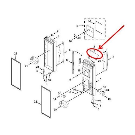 Whirlpool W11366500 Whirlpool Refrigerator Water Tube W11366500